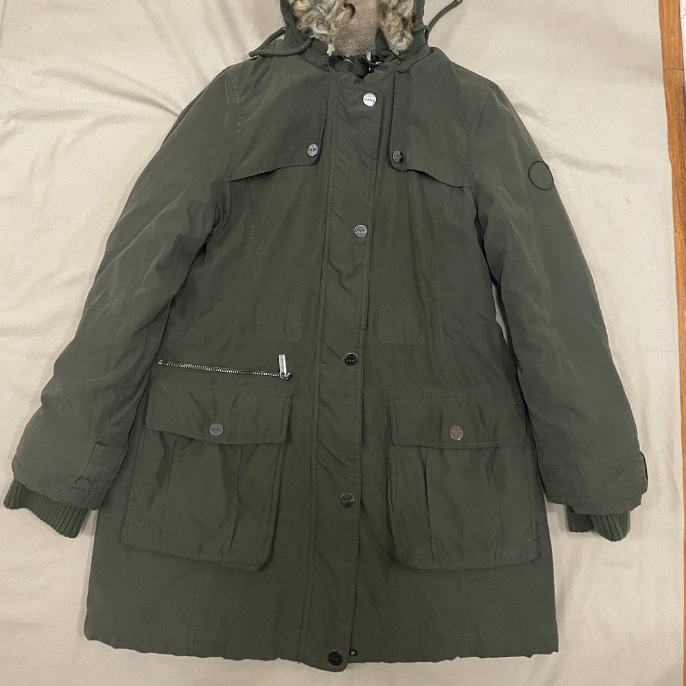 Dkny Women's Heavyweight Parka Jacket Gem